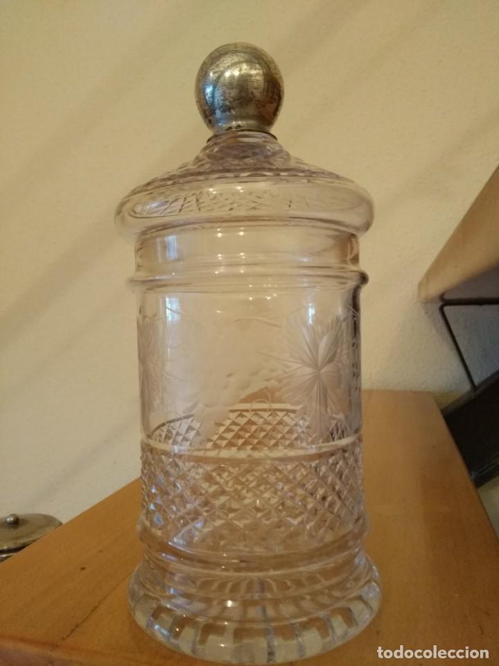 Vintage: bombonera de cristal - Foto 1