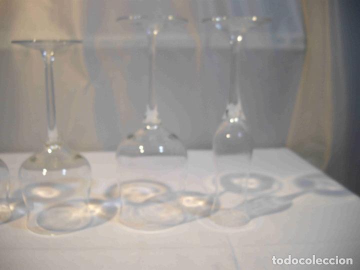Vintage: SET 6 COPAS CAVA BOCA ABIERTA - Foto 2