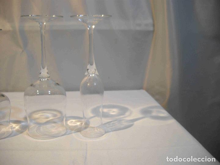 Vintage: SET 6 COPAS CAVA BOCA ABIERTA - Foto 4