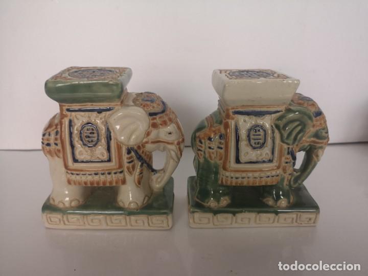 Vintage: Elefantes de porcelana
