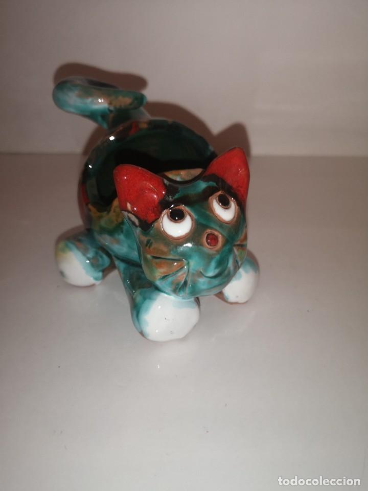 Vintage: Gato cer&aacute;mica - Foto 1