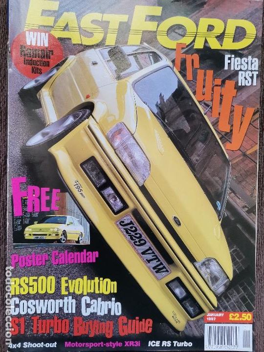 Vintage: 1997 REVISTA FAST FORD - FORD RS500 EVOLUTION - COSWORTH CABRIO - S1 TURBO