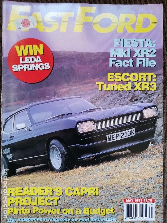 Vintage: 1993 REVISTA FAST FORD - FORD ESCORT XR3 TUNED - FORD CAPRI