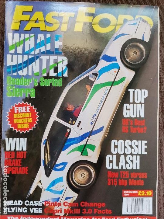 Vintage: 1994 REVISTA FAST FORD - CAPRI MKIII 3.0 FACTS - TOP GUN UK BEST RS TURBO