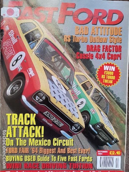 Vintage: 1994 REVISTA FAST FORD - BAD ATTITUDE RS TURBO UTLAW STILE - 94 FORD FAIR