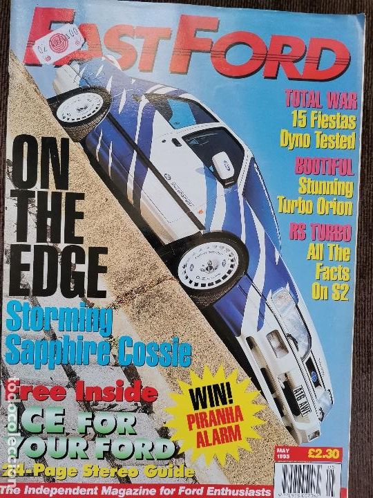Vintage: 1995 REVISTA FAST FORD - FORD FIESTAS DYNO TESTED - TURBO ORION - FORD RS TURBO