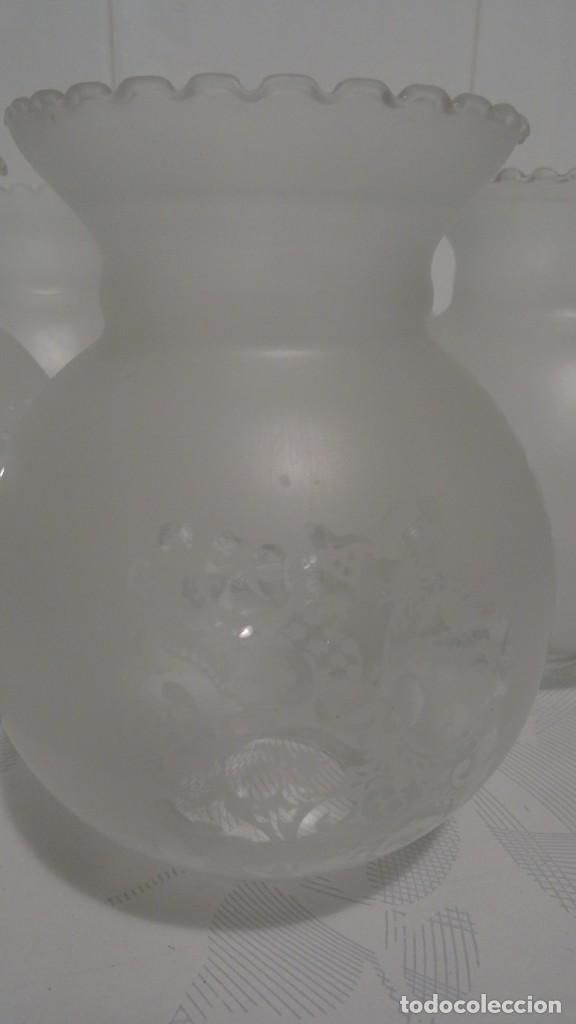 Vintage: GLOBOS DE CRISTAL PARA L&Aacute;MPARA - Foto 2