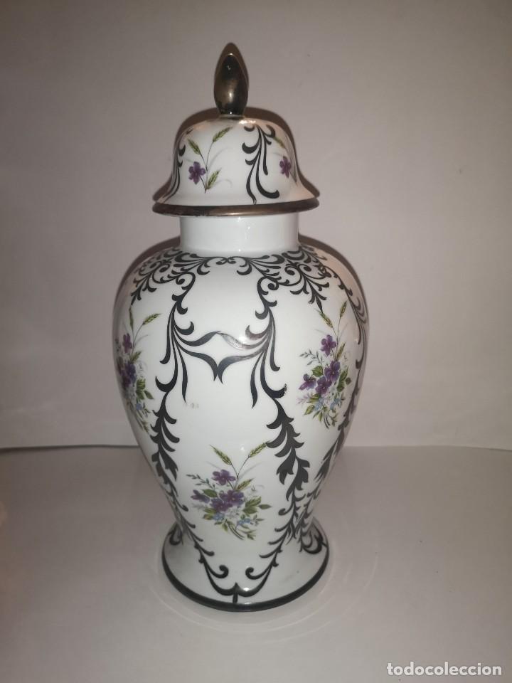 Vintage: Jarr&oacute;n porcelana con plata, Ulises