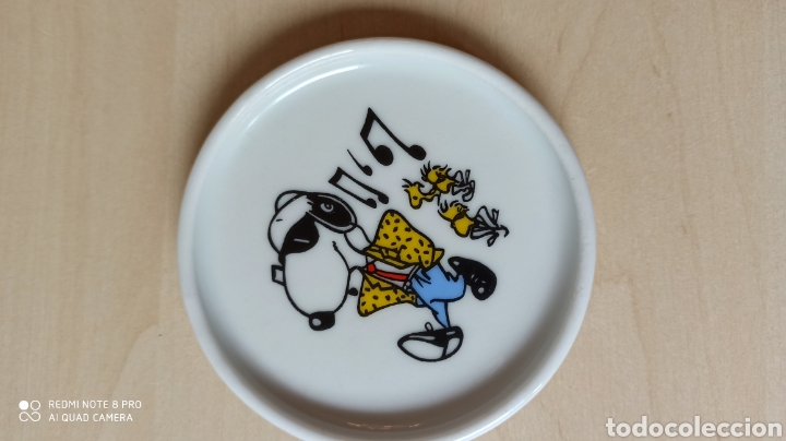 Vintage: Posavasos cer&aacute;mica Snoopy a&ntilde;os 80, nuevo !!!