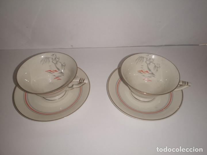 Vintage: Taza y plato Tuyyo Schlaggenwald Czechoslovaquia