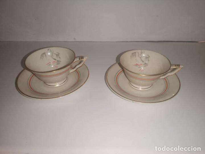 Vintage: Taza y plato Tuyyo Schlaggenwald Czechoslovaquia