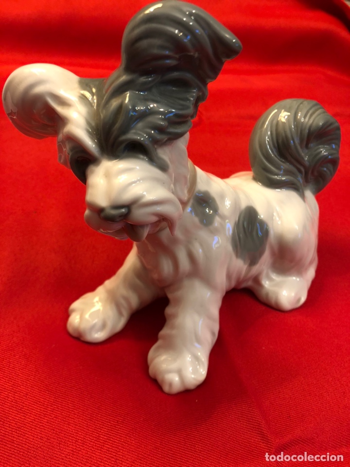 Vintage: Perro de porcelana Terrier Lladro