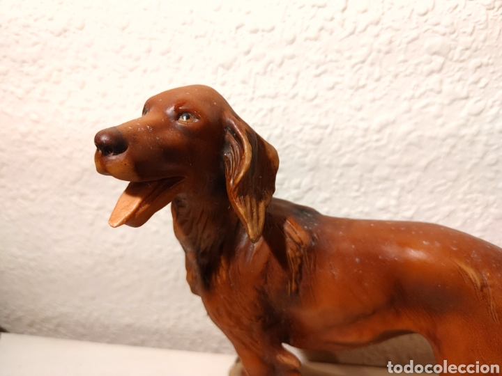 Vintage: Figura CAPODIMONTE perro Setter - Foto 2
