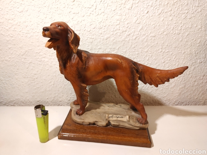 Vintage: Figura CAPODIMONTE perro Setter - Foto 3