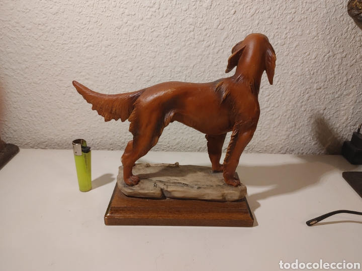 Vintage: Figura CAPODIMONTE perro Setter - Foto 4