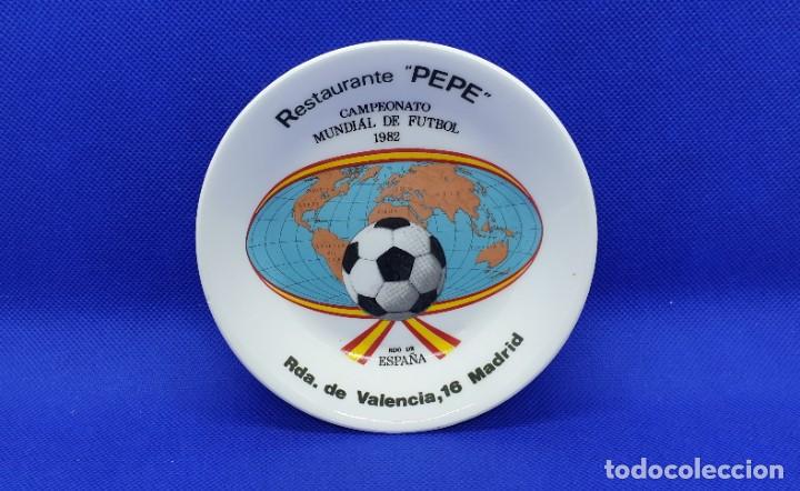 Vintage: AMG-1012 PLATO RESTAURANTE PEPE, CAMPEONATO MUNDIAL DE F&Uacute;TBOL 1982