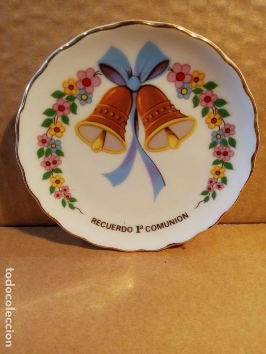 Vintage: PLATO DE PORCELANA FINA - 1a COMUNION .