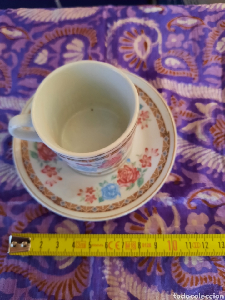 Vintage: Juego de seis tazas con plato chinas floreadas