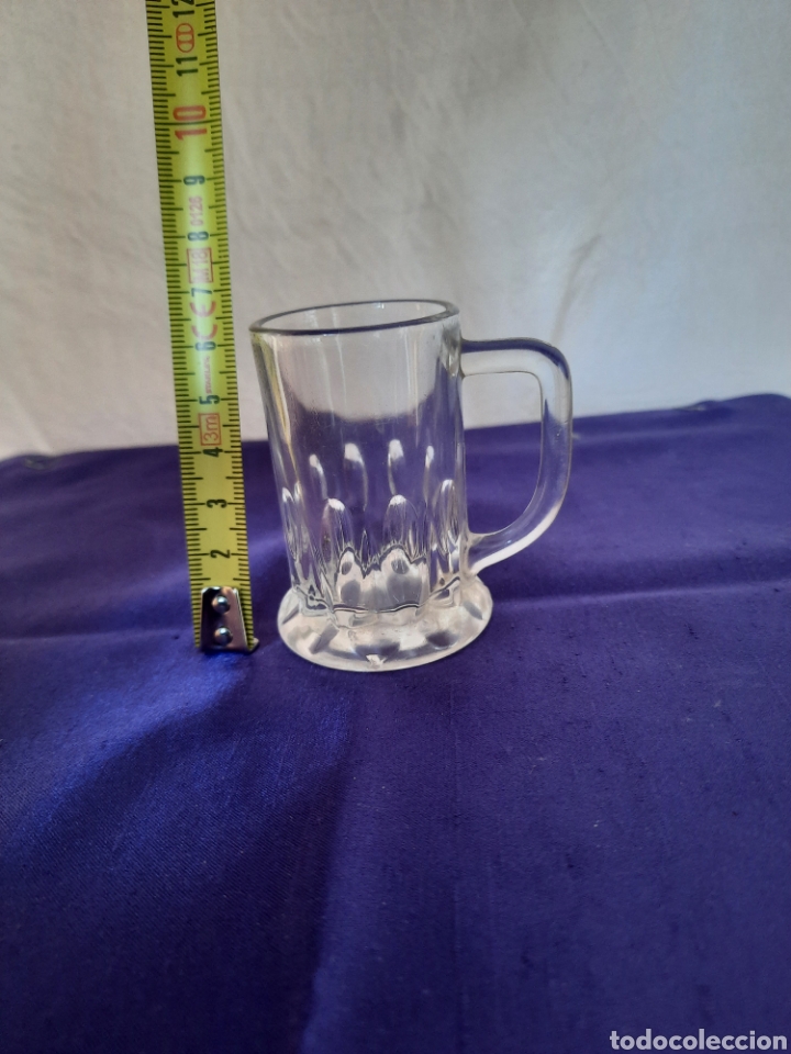 Vintage: Mini jarra de cerveza chupito cristal muy antigua