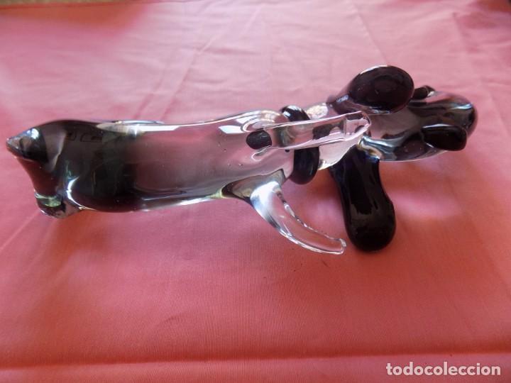Vintage: PERRO DE CRISTAL MURANO. - Foto 4