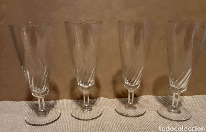 Vintage: 4 copas de champan - Foto 1