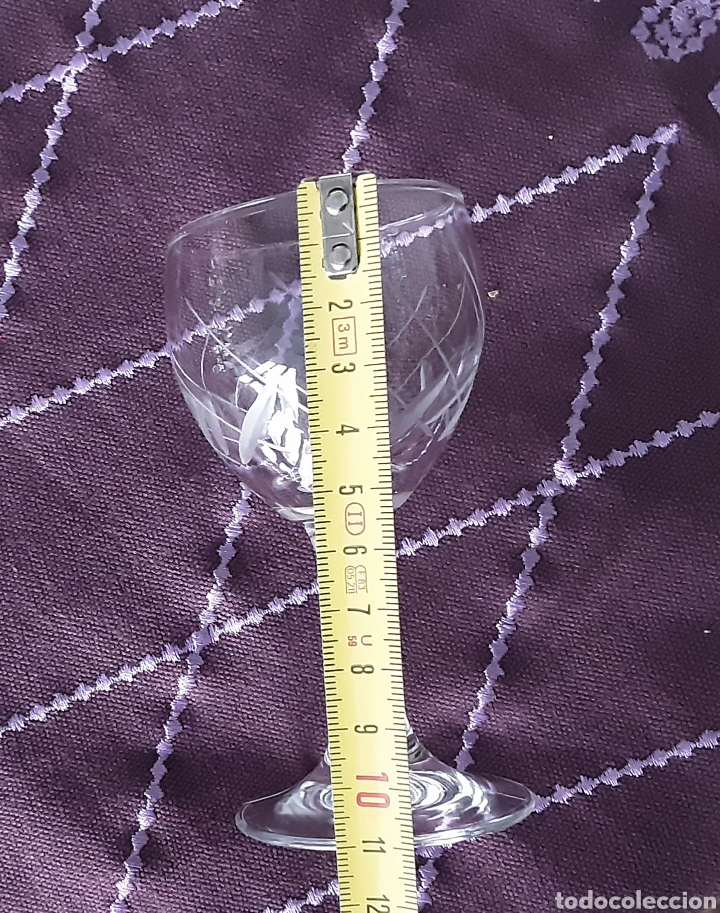 Vintage: 8 copas de co&ntilde;ac y 8 copas de licor - Foto 5