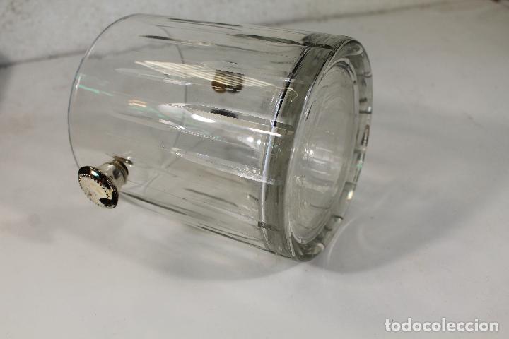 Vintage: cubitera de cristal con asas plateadas - Foto 3
