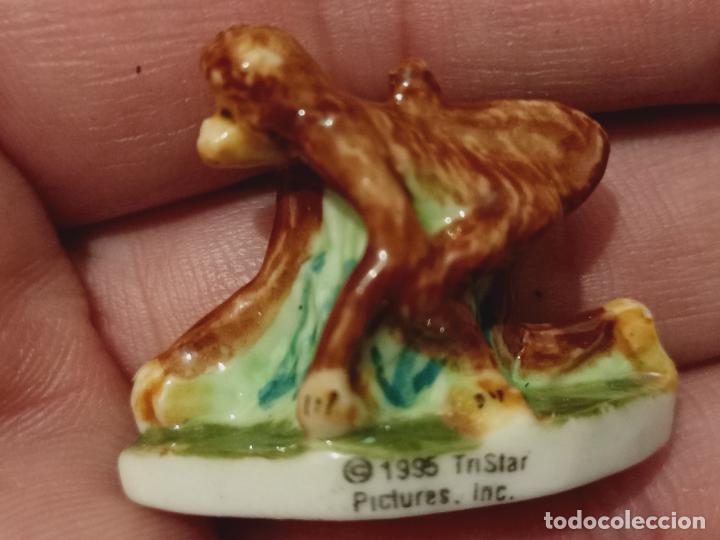 Vintage: SINGE MONOS CHIMPANCES TRISTAR PICTURES 1995 FIGURA PORCELANA 3 CM LARGO MINIATURA