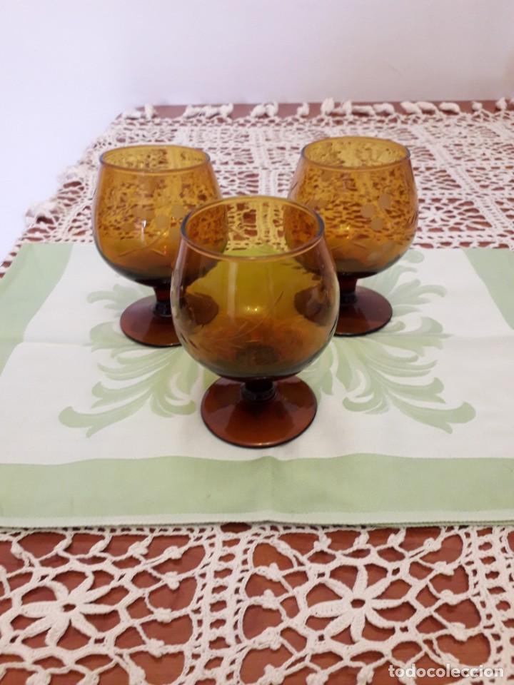 Vintage: Copas de co&ntilde;ac a&ntilde;os 70 - Foto 1