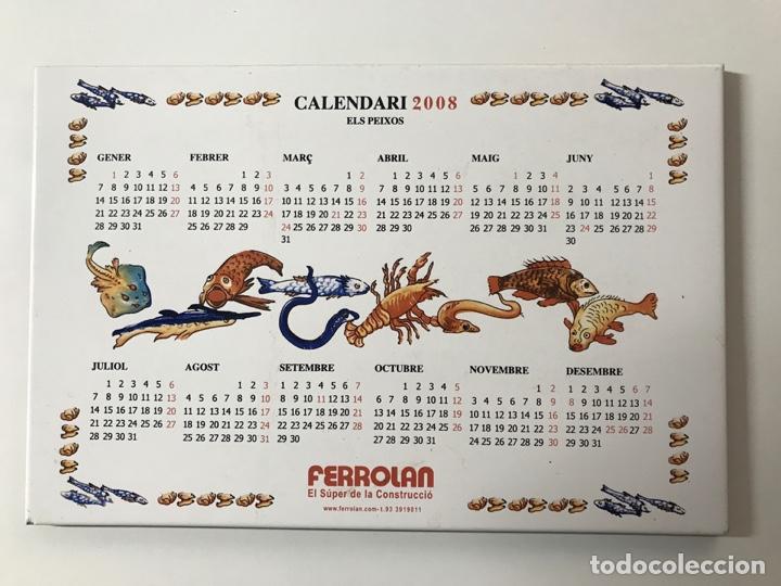 Vintage: Baldosa calendario con motivo sobre El Peixos a&ntilde;o 2008
