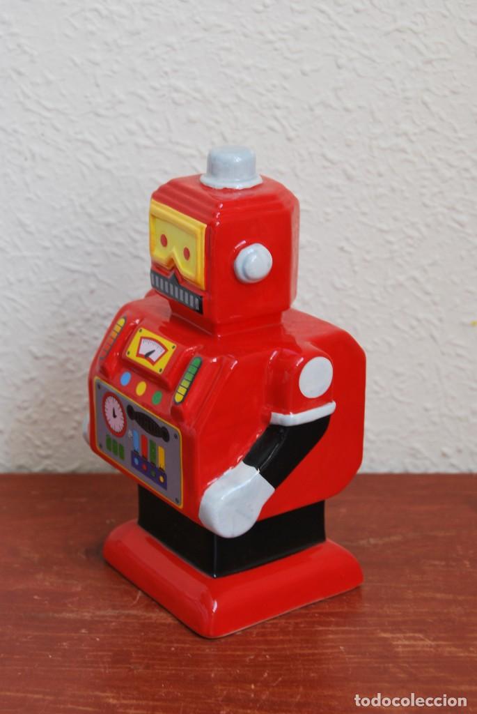 Vintage: HUCHA DE CER&Aacute;MICA - ROBOT - Foto 2