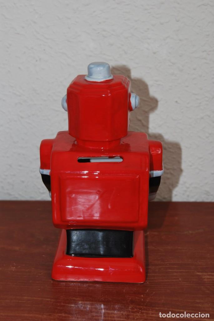 Vintage: HUCHA DE CER&Aacute;MICA - ROBOT - Foto 3