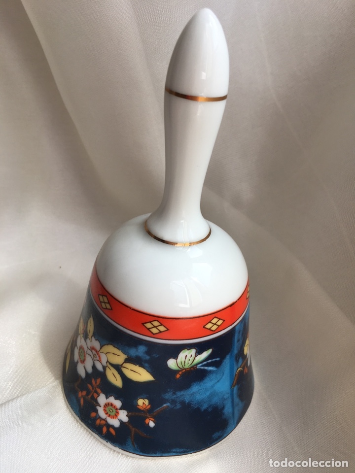 Vintage: Campanilla porcelana 13cm altura