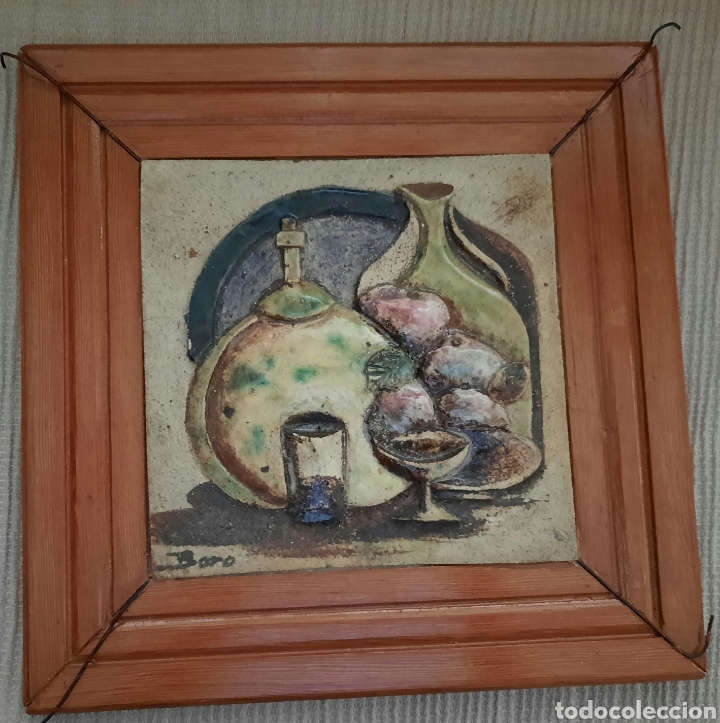 Vintage: MOSAICO ENMARCADO EN RELIEVE