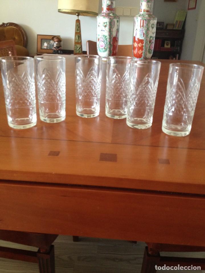 Vintage: Seis vasos con magnifica talla - Foto 3