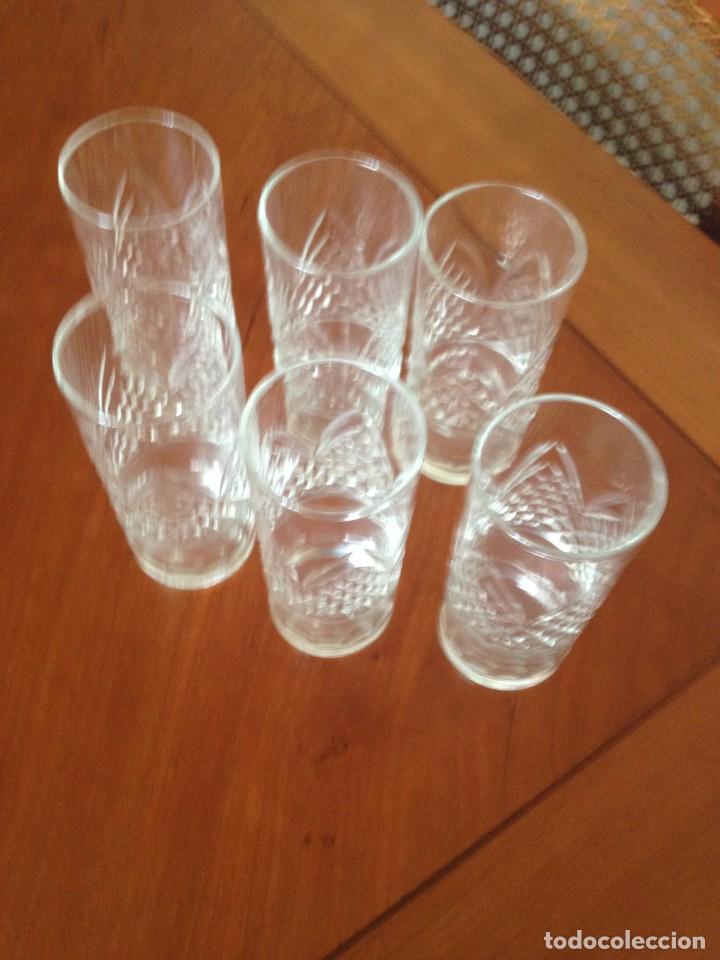 Vintage: Seis vasos con magnifica talla - Foto 6