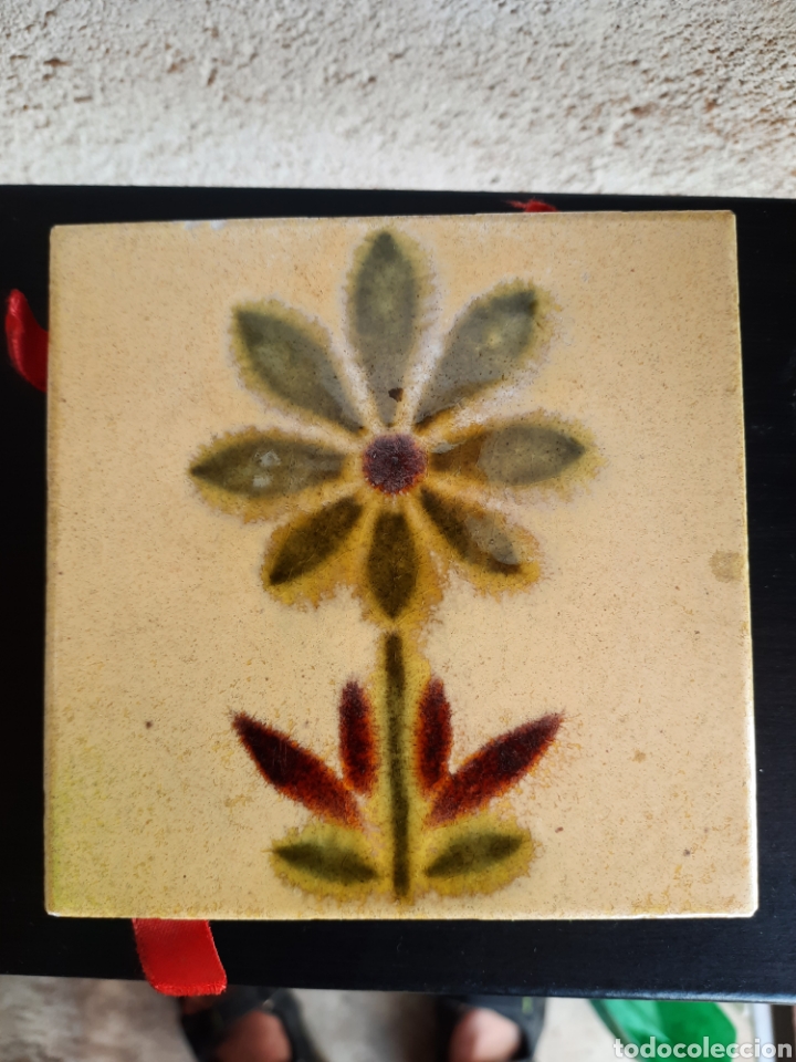 Vintage: Antiguo azulejo caja de cerillas.