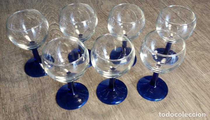 Vintage: COPAS PIE AZUL COBALTO - Foto 1