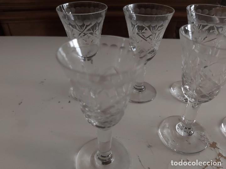 Juego de 6 copas de cristal súper tallado para licor – Cash Inmediato