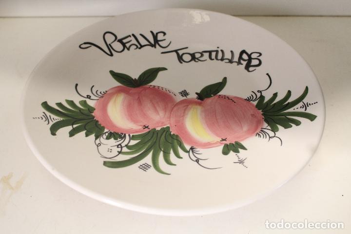Vintage: vuelcatortillas ceramica