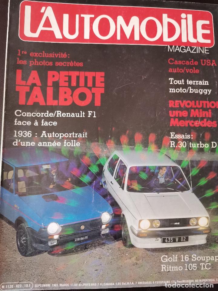 Vintage: 1981 REVISTA L`AUTOMOBILE - RENAULT 30 TURBO D - CONCORDE VS F1 - TALBOT