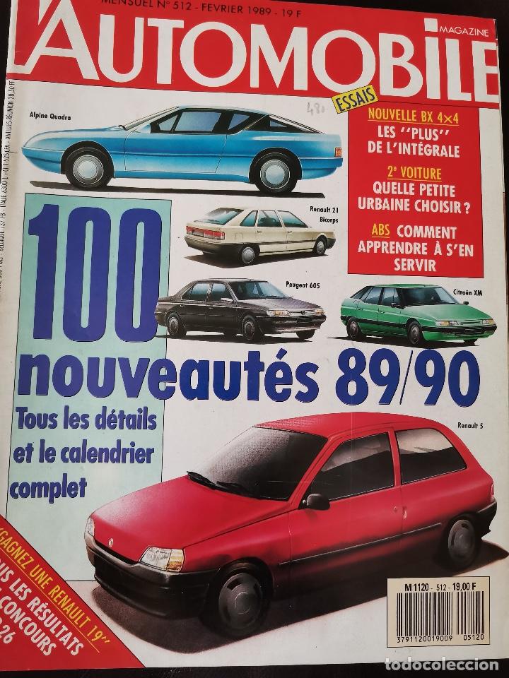 Vintage: 1989 REVISTA L`AUTOMOBILE - 100 NOVEDADES 1989 / 90 - CITROEN BX 4 X4