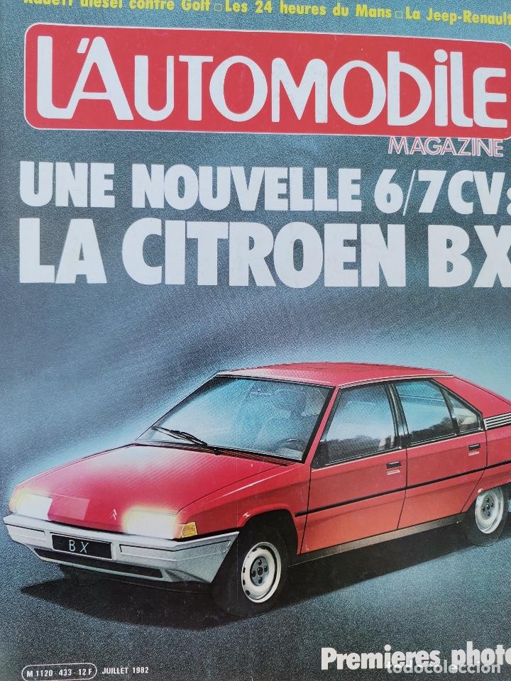 Vintage: 1982 REVISTA L`AUTOMOBILE - CITROEN BX - HONDA ACCORD - BENTLEY MULSANE - RENAULT 9