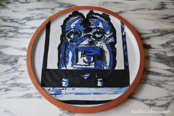 Vintage: PLATO DE CER&Aacute;MICA ESMALTADA - FIRMADO Y NUMERADO - SERIE DE 500 - A&Ntilde;O 1978