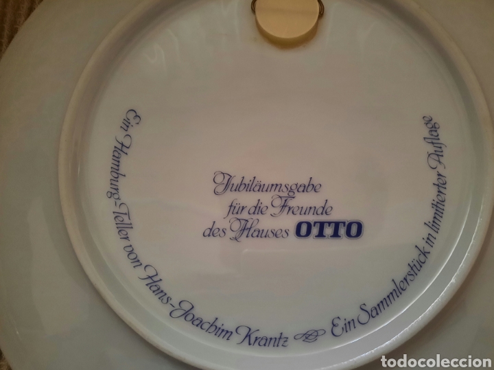 Vintage: PLATO DECORADO -HAMBURGO- - Foto 4