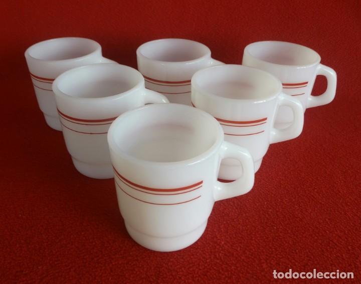 Vintage: JUEGO DE 6 TAZAS O JARRAS TERMOCRISA MEXICO MEJICO A&Ntilde;OS 70 80 NUEVAS A ESTRENAR