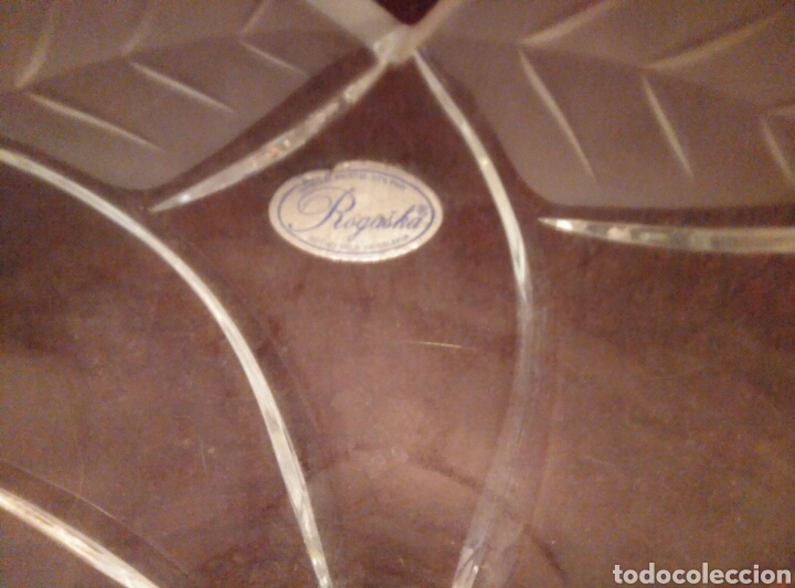 Vintage: Frutero de cristal tallado - Foto 5