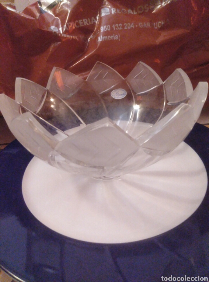 Vintage: Frutero de cristal tallado - Foto 1
