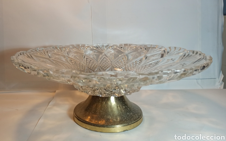 Vintage: centro de mesa de cristal - Foto 1