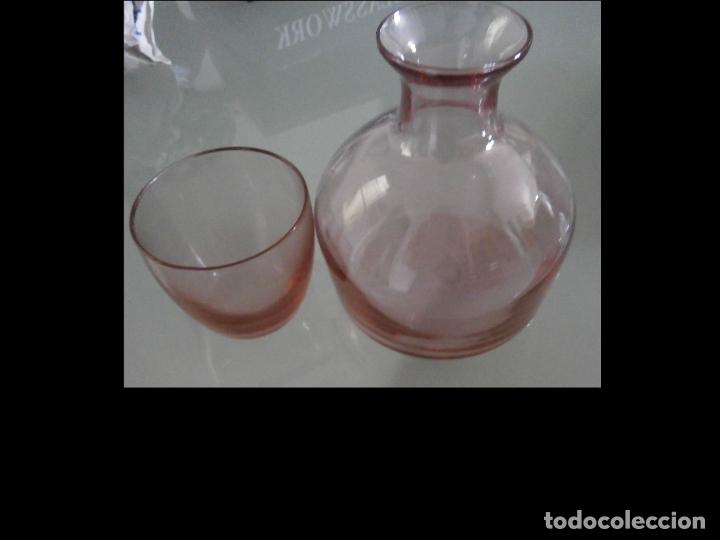 Vintage: Botella de vidrio con vaso - Foto 2